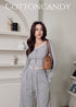 Casual Lace Detail Long Sleeves Blouse With Straight Cut Jogger Pant Sets